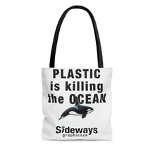Load image into Gallery viewer, Sideways Graphics Tote Bag