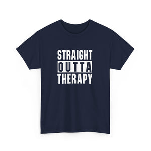 Straight Outta Therapy Unisex Heavy Cotton Tee, Funny Graphic Tee, Humor Shirt, Gift for Mental Health Awareness, Casual Wear, [...]