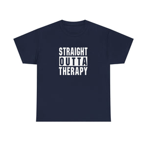 Straight Outta Therapy Unisex Heavy Cotton Tee, Funny Graphic Tee, Humor Shirt, Gift for Mental Health Awareness, Casual Wear, [...]