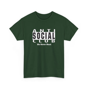 Unisex Anti Social Club Tee - Casual Fashion, Graphic Tee, Gift for Teens, Streetwear Apparel, Trendy Shirt
