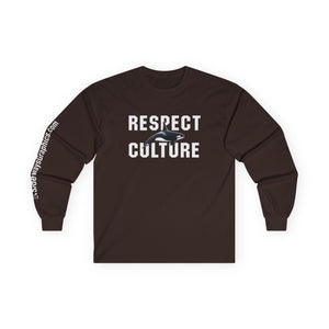 Respect Culture Long Sleeve Tee, Unisex Casual Shirt, Streetwear, Gift for Activists, Cultural Awareness Merchandise