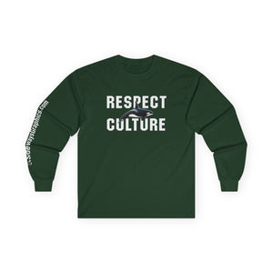 Respect Culture Long Sleeve Tee, Unisex Casual Shirt, Streetwear, Gift for Activists, Cultural Awareness Merchandise