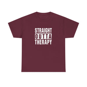 Straight Outta Therapy Unisex Heavy Cotton Tee, Funny Graphic Tee, Humor Shirt, Gift for Mental Health Awareness, Casual Wear, [...]