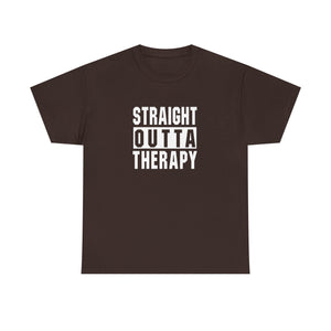Straight Outta Therapy Unisex Heavy Cotton Tee, Funny Graphic Tee, Humor Shirt, Gift for Mental Health Awareness, Casual Wear, [...]
