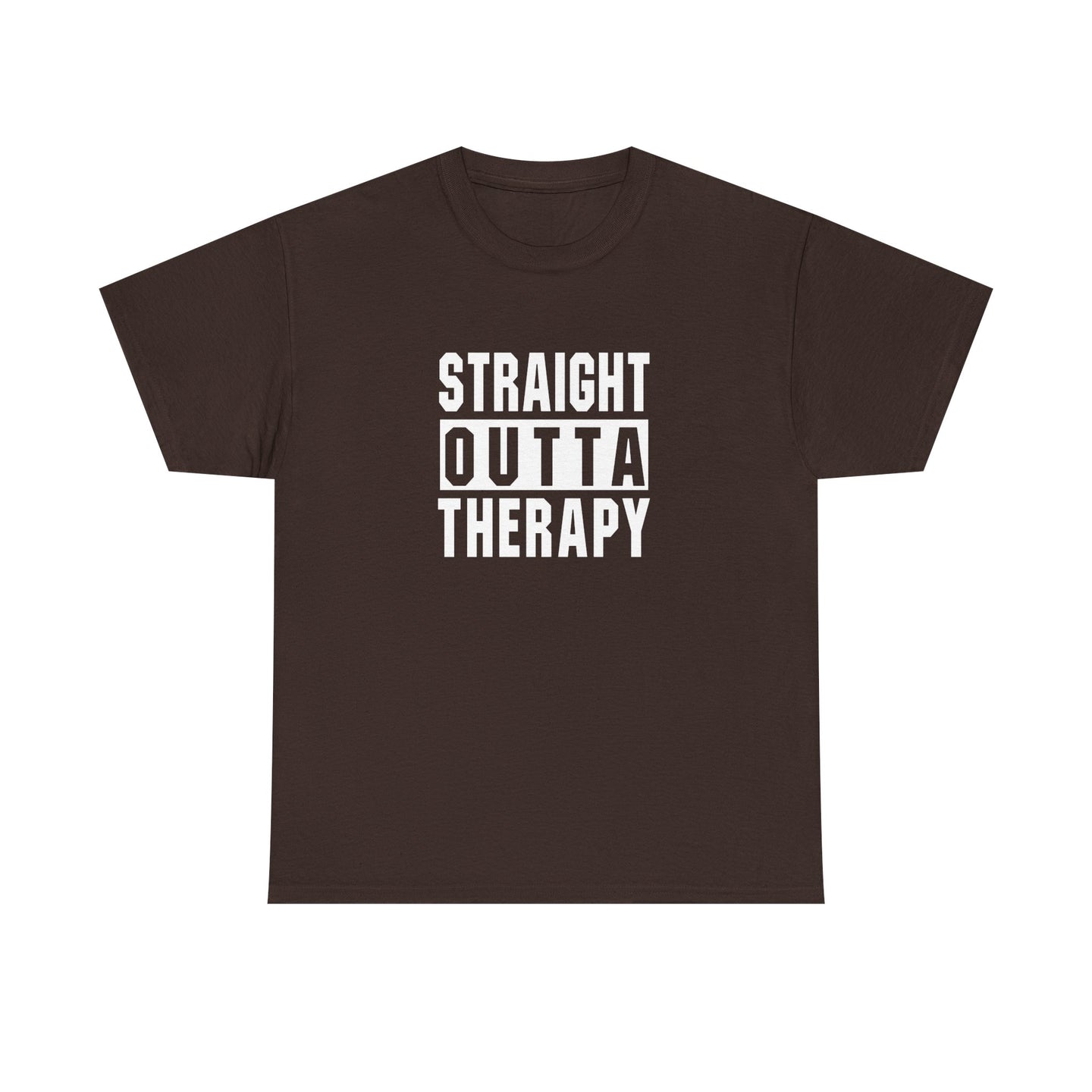 Straight Outta Therapy Unisex Heavy Cotton Tee, Funny Graphic Tee, Humor Shirt, Gift for Mental Health Awareness, Casual Wear, [...]