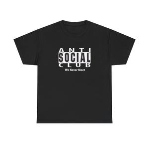 Unisex Anti Social Club Tee - Casual Fashion, Graphic Tee, Gift for Teens, Streetwear Apparel, Trendy Shirt