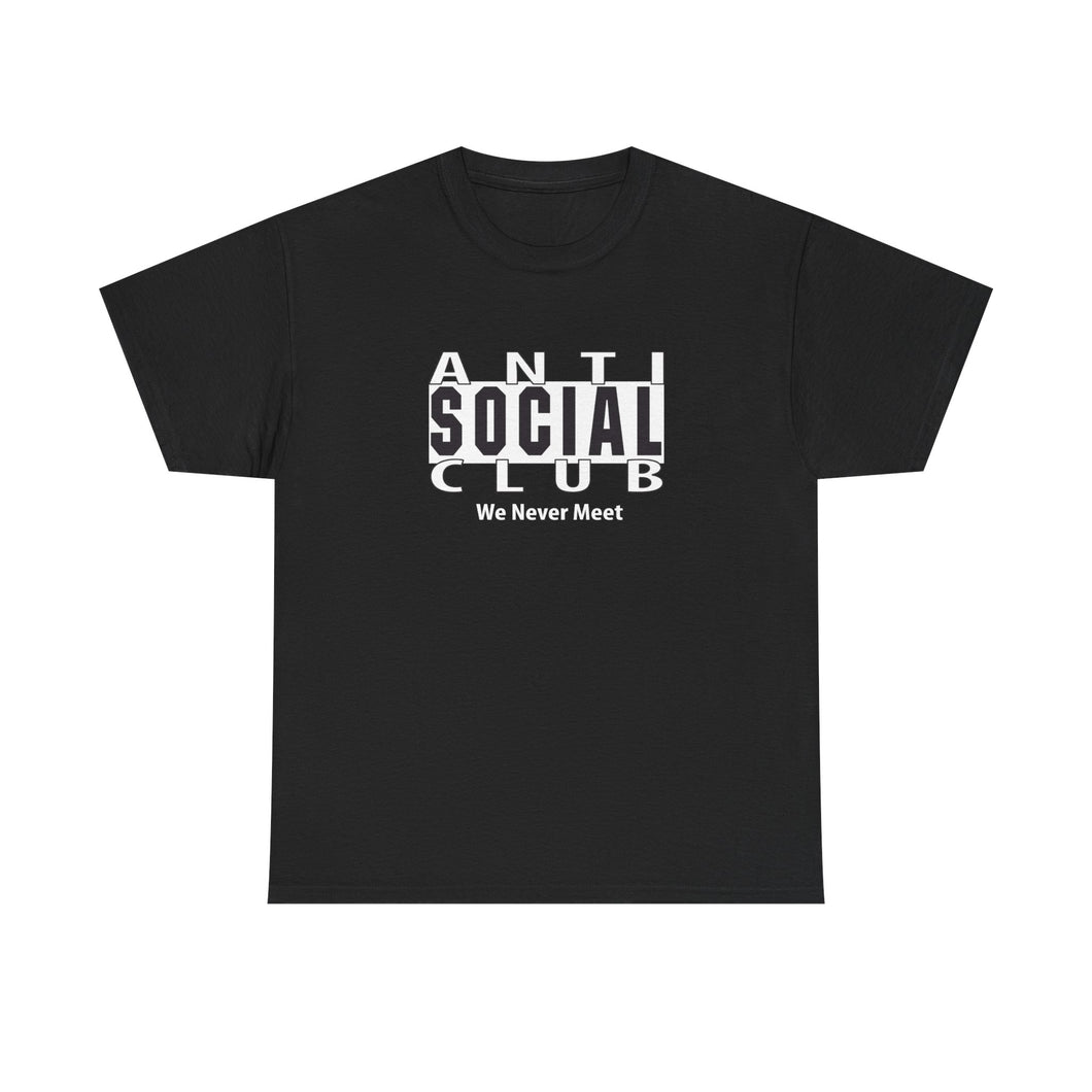 Unisex Anti Social Club Tee - Casual Fashion, Graphic Tee, Gift for Teens, Streetwear Apparel, Trendy Shirt