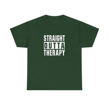 Load image into Gallery viewer, Straight Outta Therapy Unisex Heavy Cotton Tee, Funny Graphic Tee, Humor Shirt, Gift for Mental Health Awareness, Casual Wear, [...]
