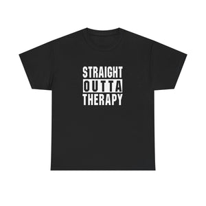 Straight Outta Therapy Unisex Heavy Cotton Tee, Funny Graphic Tee, Humor Shirt, Gift for Mental Health Awareness, Casual Wear, [...]