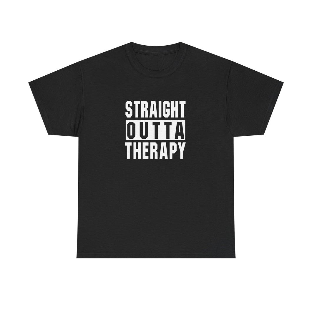 Straight Outta Therapy Unisex Heavy Cotton Tee, Funny Graphic Tee, Humor Shirt, Gift for Mental Health Awareness, Casual Wear, [...]
