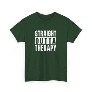 Straight Outta Therapy Unisex Heavy Cotton Tee, Funny Graphic Tee, Humor Shirt, Gift for Mental Health Awareness, Casual Wear, [...]