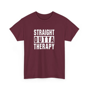 Straight Outta Therapy Unisex Heavy Cotton Tee, Funny Graphic Tee, Humor Shirt, Gift for Mental Health Awareness, Casual Wear, [...]