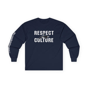 Respect Culture Long Sleeve Tee, Unisex Casual Shirt, Streetwear, Gift for Activists, Cultural Awareness Merchandise
