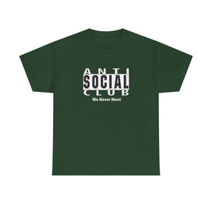 Unisex Anti Social Club Tee - Casual Fashion, Graphic Tee, Gift for Teens, Streetwear Apparel, Trendy Shirt